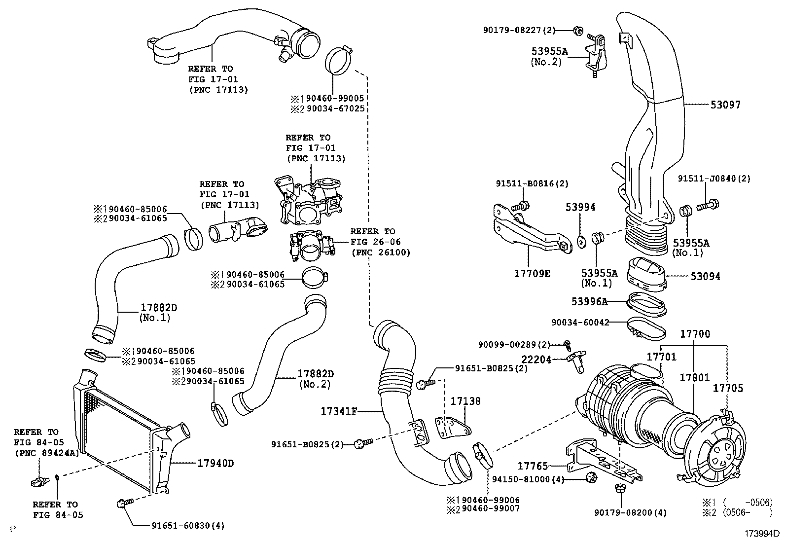 17341-78210 HOSE, AIR, NO.2 product image