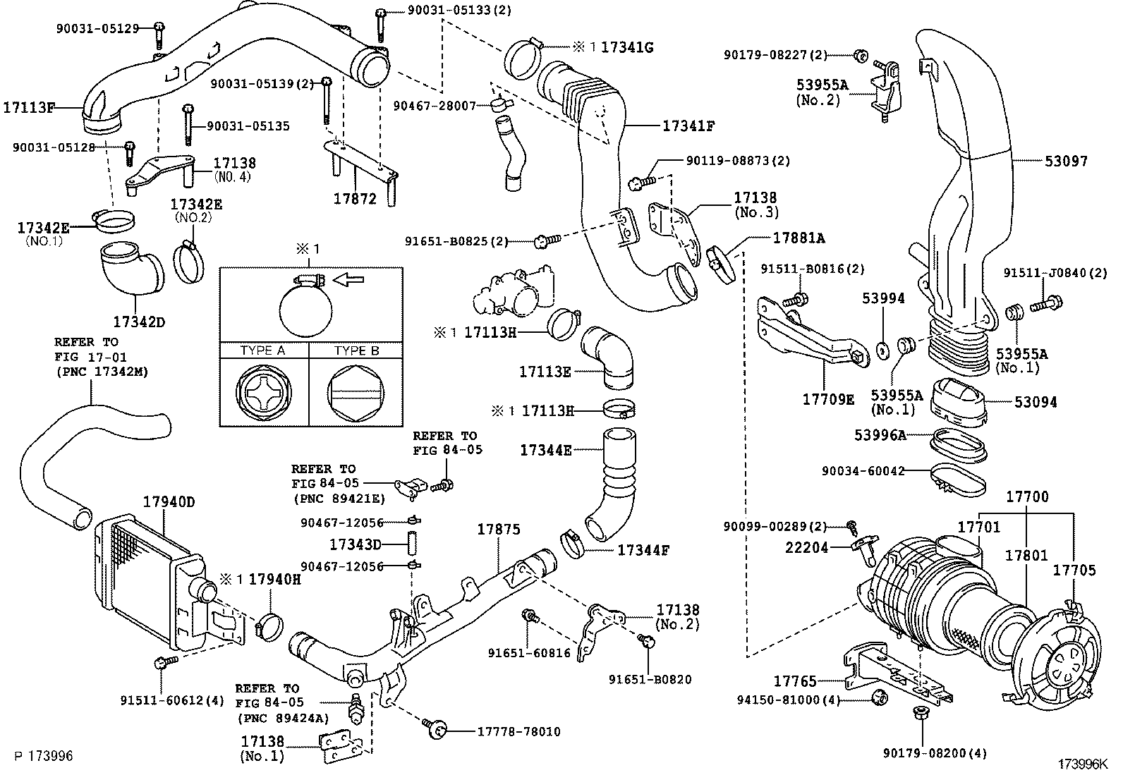 17341-78210 HOSE, AIR, NO.2 product image