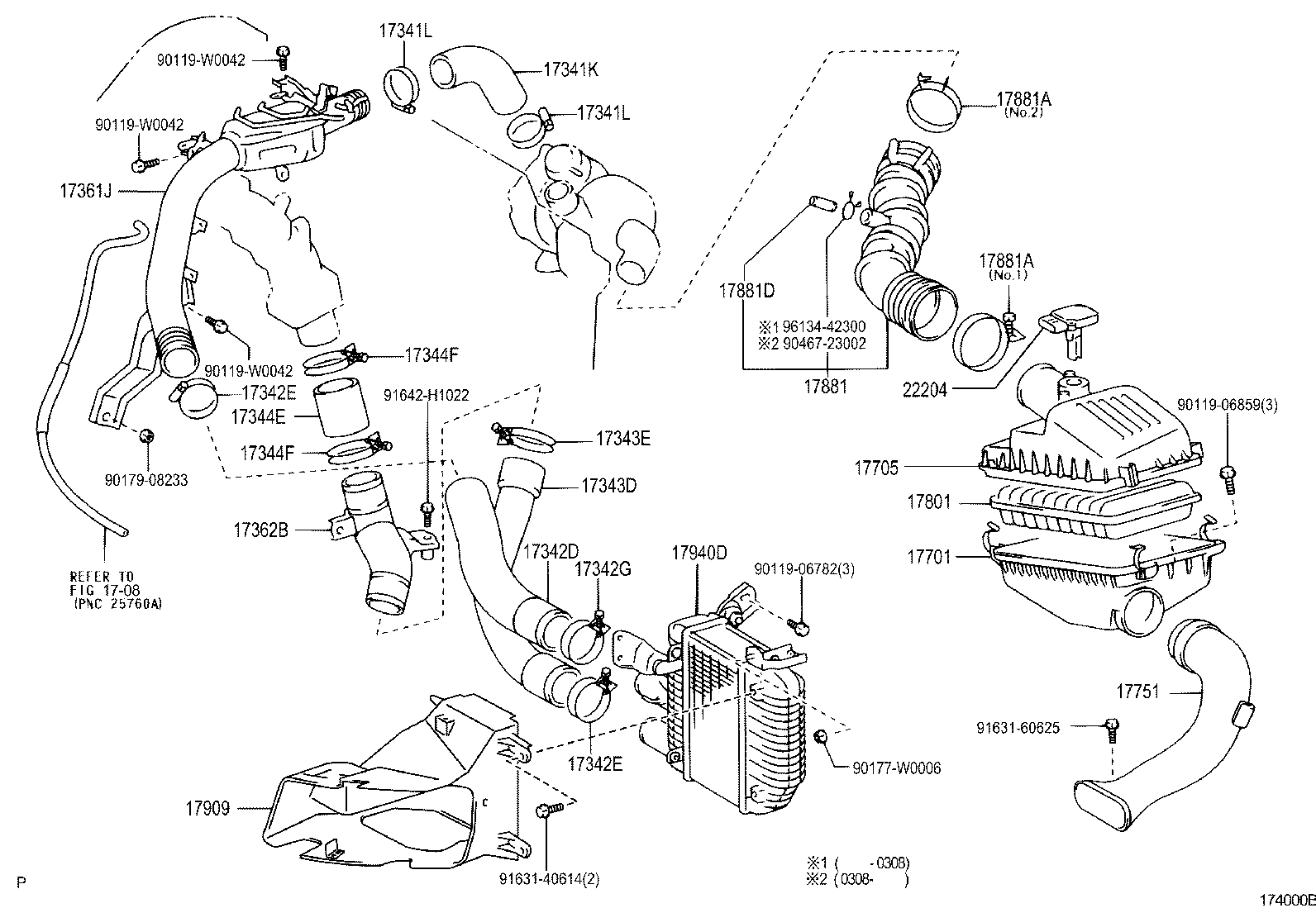 96111-10850 CLAMP(FOR AIR CLEANER HOSE, NO.1) product image