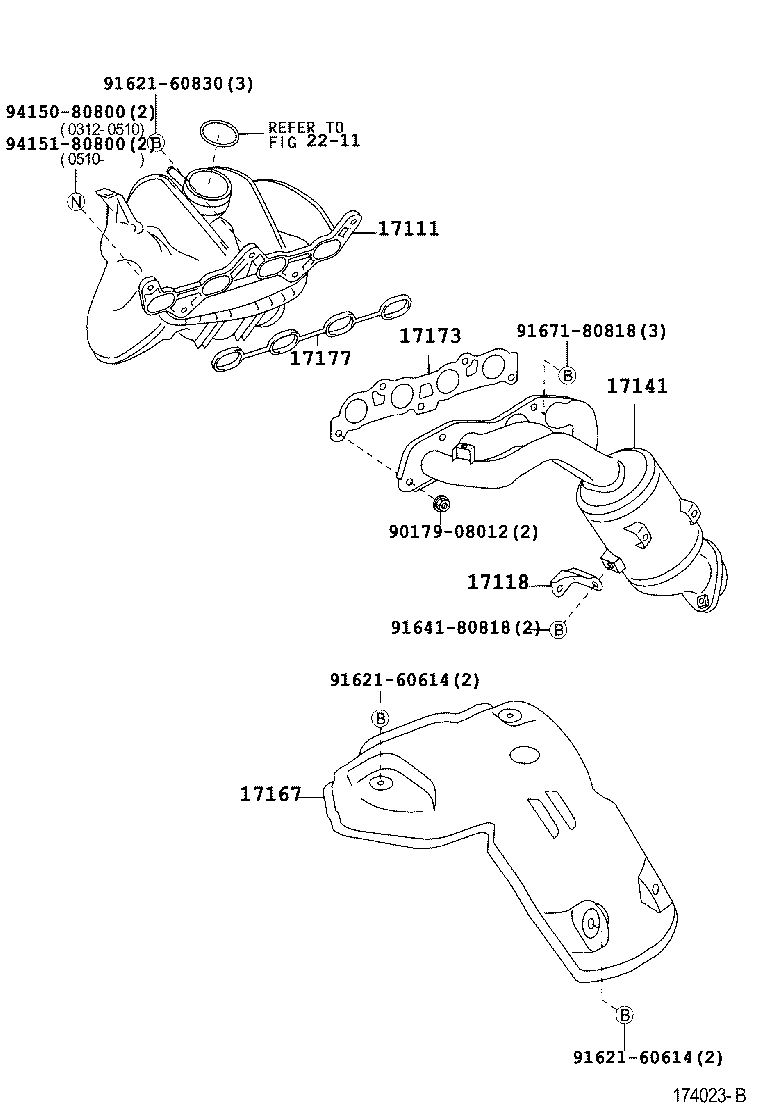17100-97403 MANIFOLD, INTAKE product image