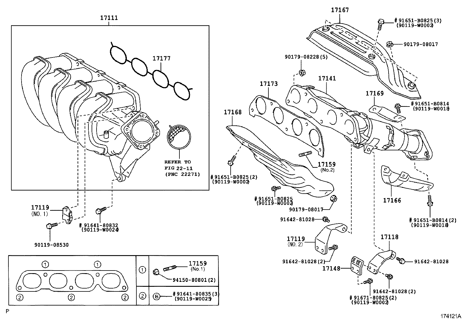 90116-10169 BOLT, STUD(FOR MANIFOLD TO CYLINDER HEAD) product image