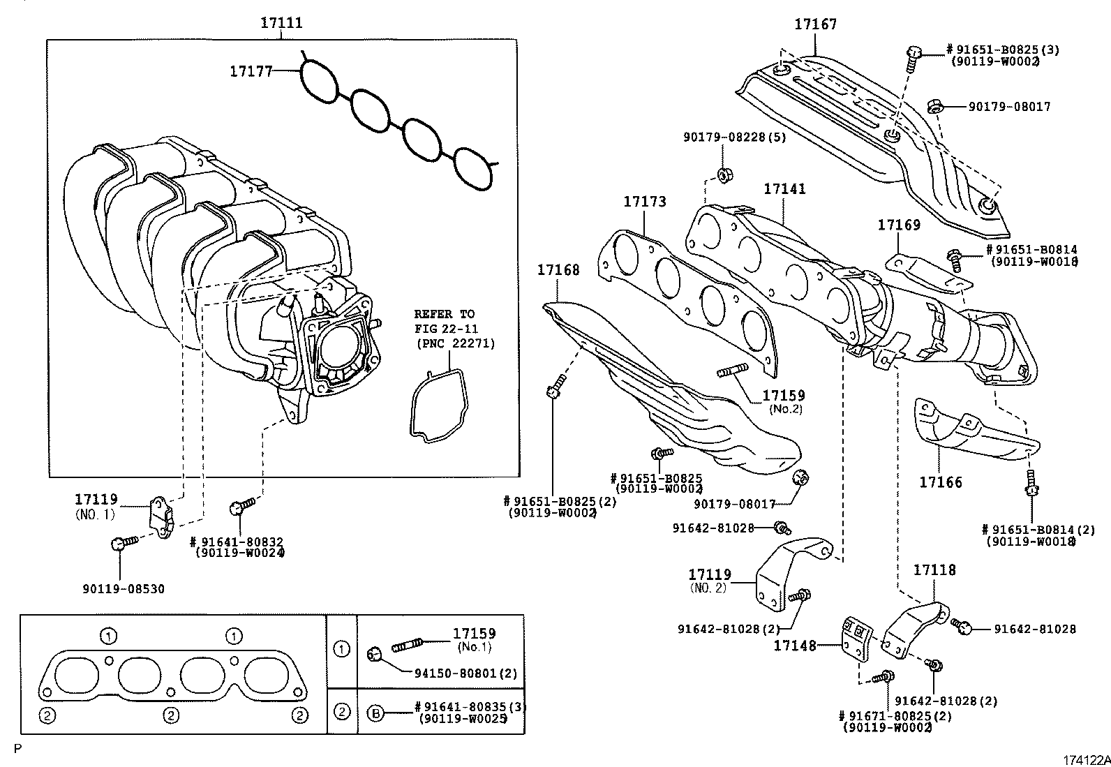90116-10169 BOLT, STUD(FOR MANIFOLD TO CYLINDER HEAD) product image
