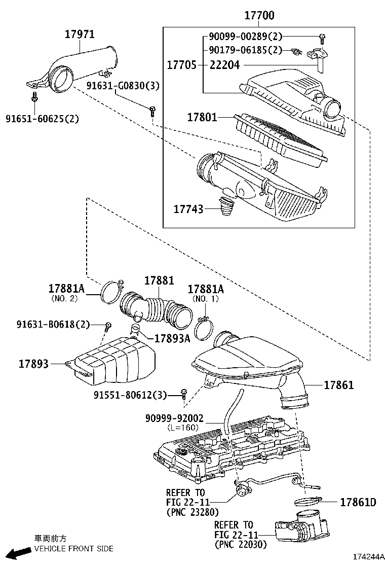17705-75280 CAP SUB-ASSY, AIR CLEANER product image