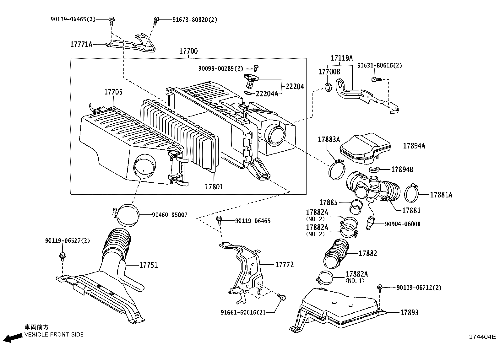 17705-20210 CAP SUB-ASSY, AIR CLEANER product image