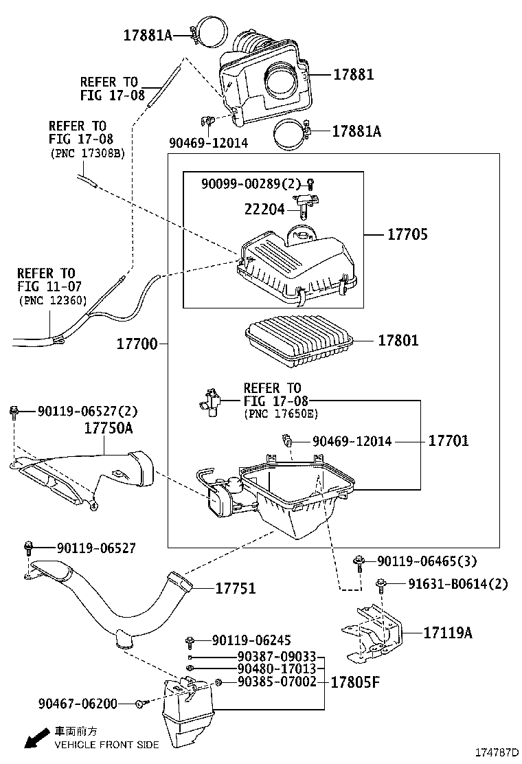 17700-28291 CLEANER ASSY, AIR product image