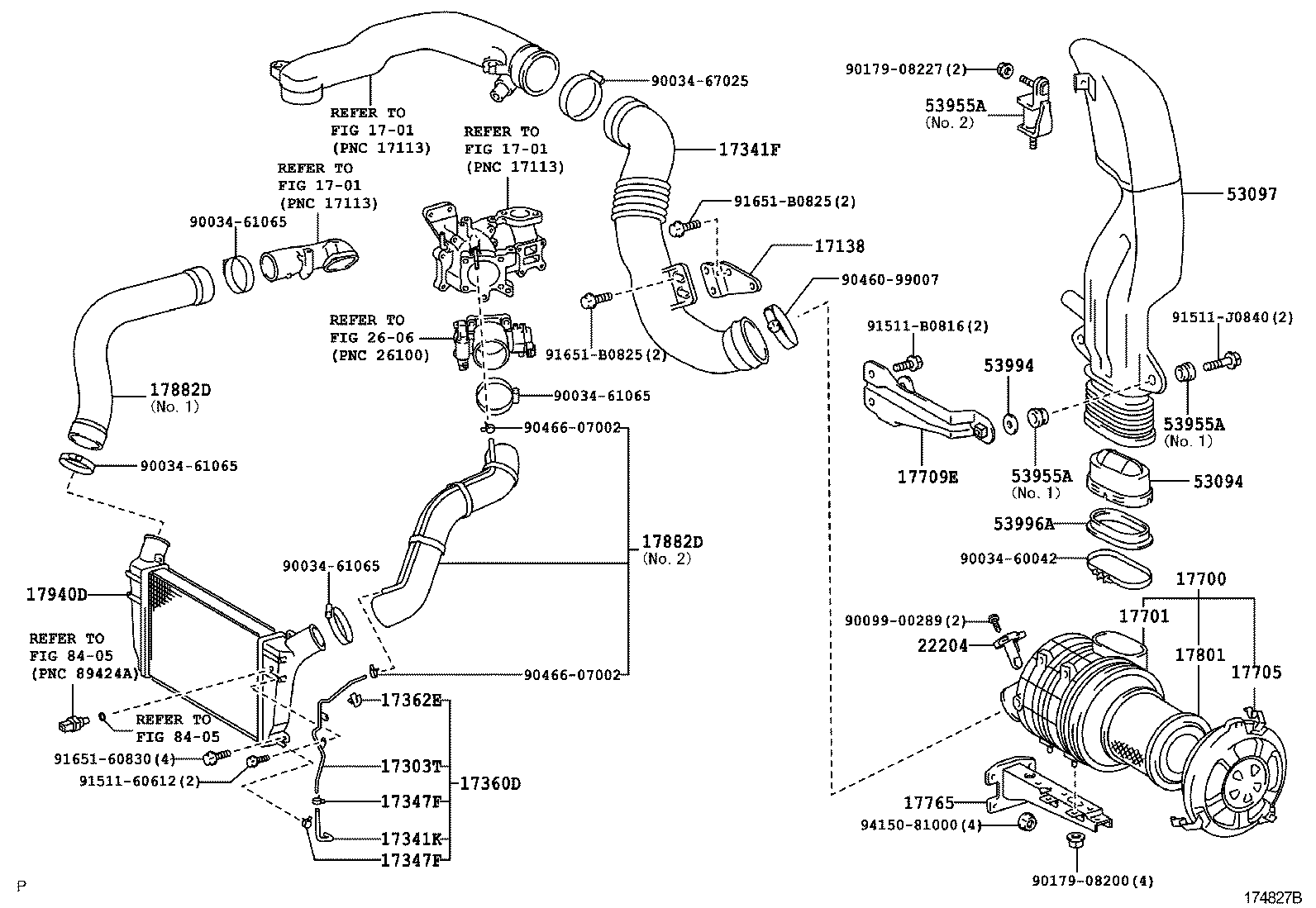 17341-78210 HOSE, AIR, NO.2 product image