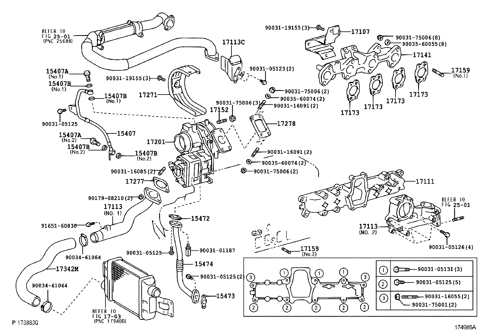 90031-16099 BOLT, STUD(FOR MANIFOLD TO CYLINDER HEAD) product image