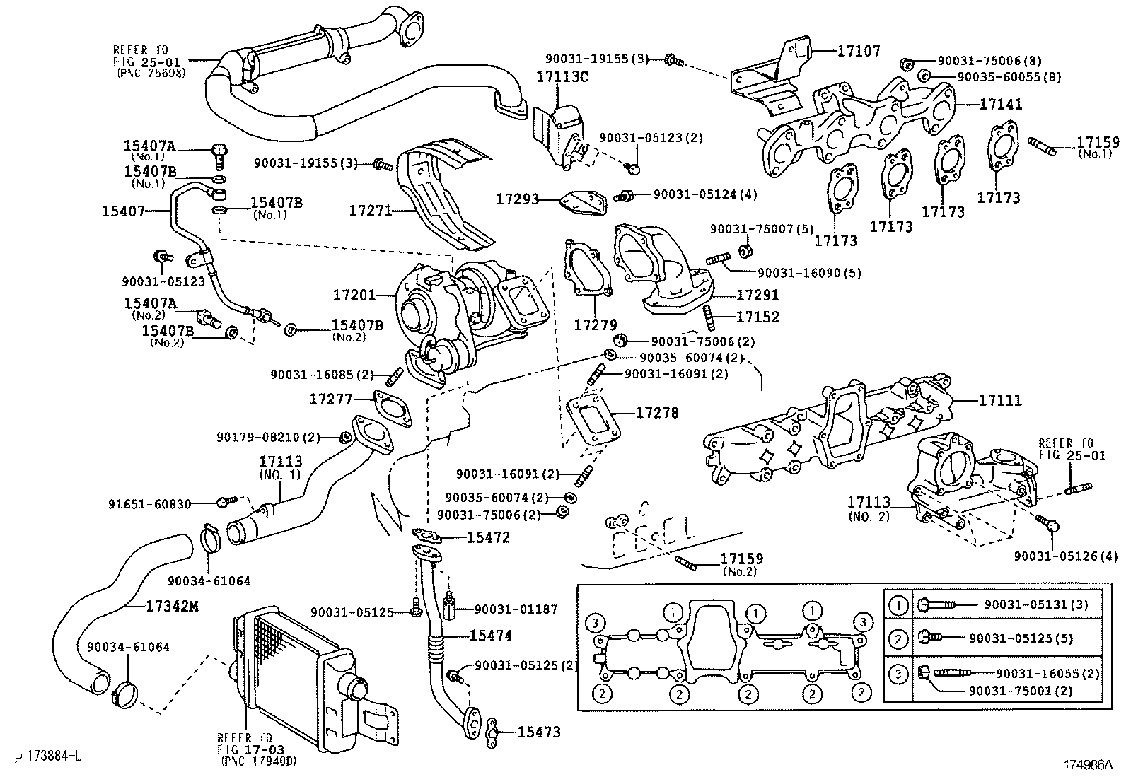 90031-16099 BOLT, STUD(FOR MANIFOLD TO CYLINDER HEAD) product image