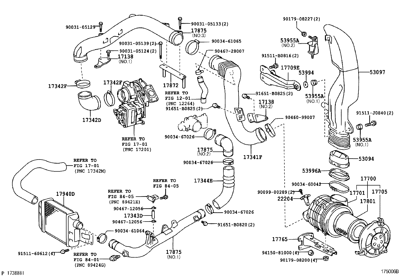 17030-78271 HOSE, AIR, NO.1 product image