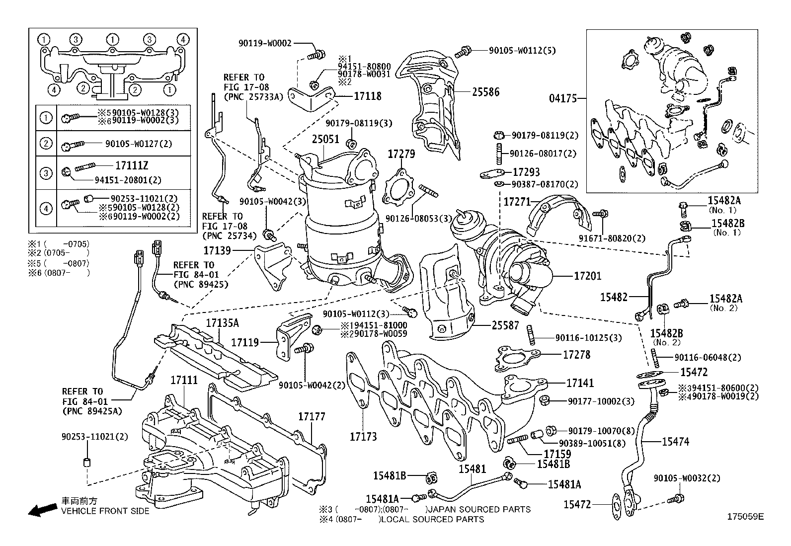 15472-0R010 GASKET, TURBO OIL OUTLET, NO.1 product image