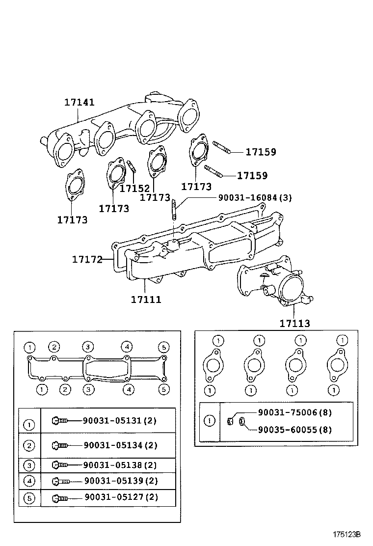 90201-12030 GASKET(FOR TURBO OIL INLET PIPE) product image