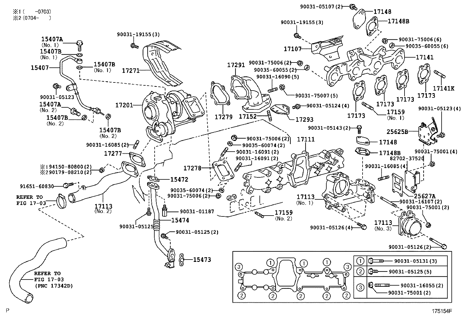90201-12030 GASKET(FOR TURBO OIL INLET PIPE) product image