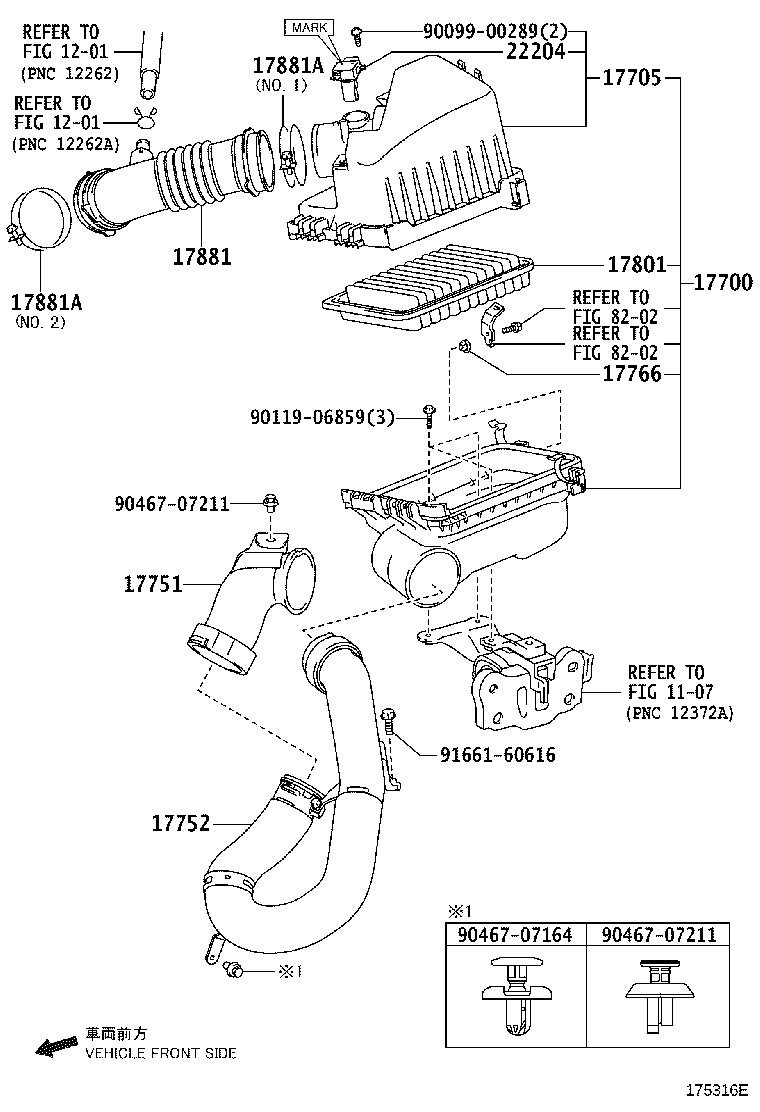 17700-22210 CLEANER ASSY, AIR product image
