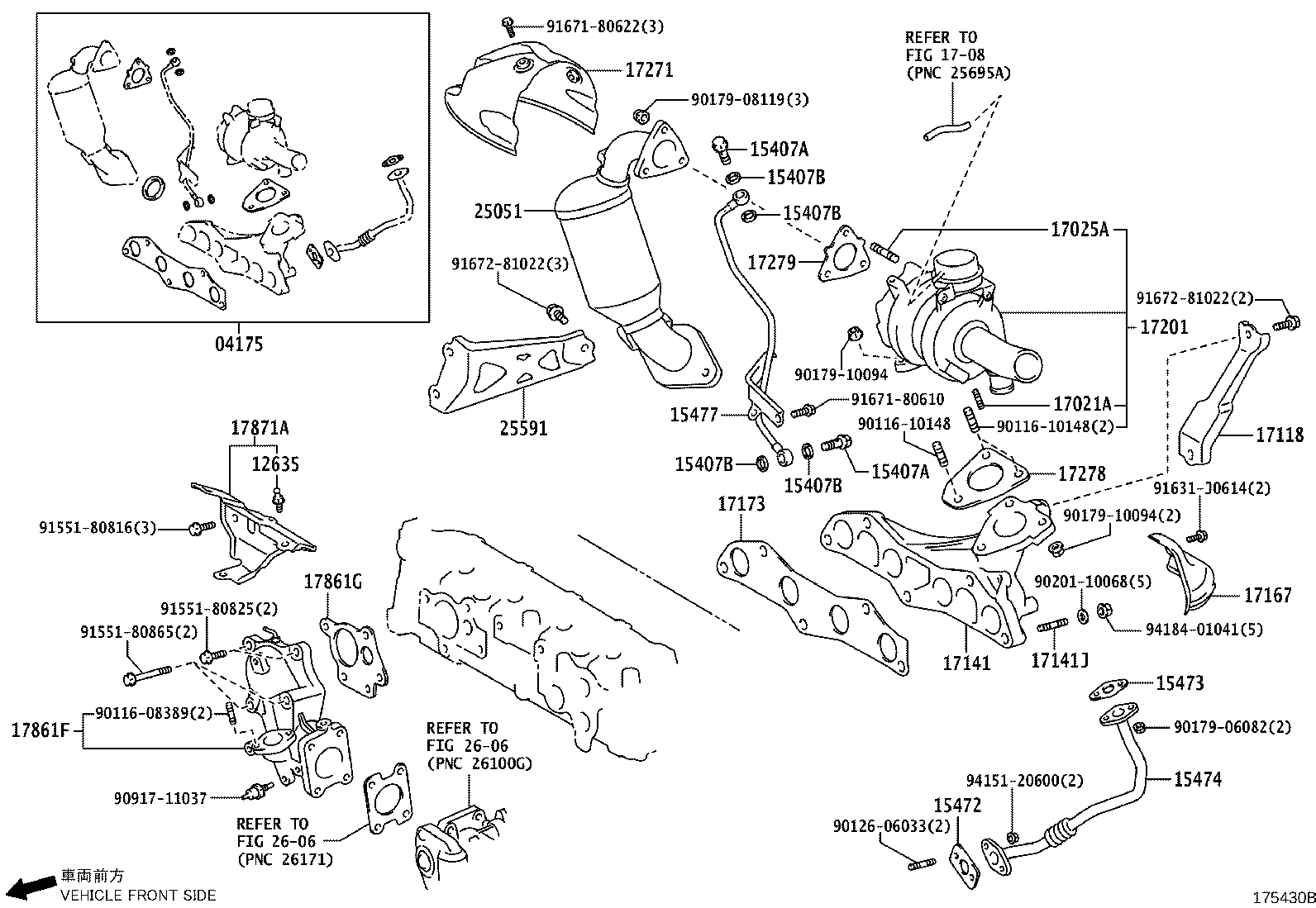 17141-37150 MANIFOLD, EXHAUST product image