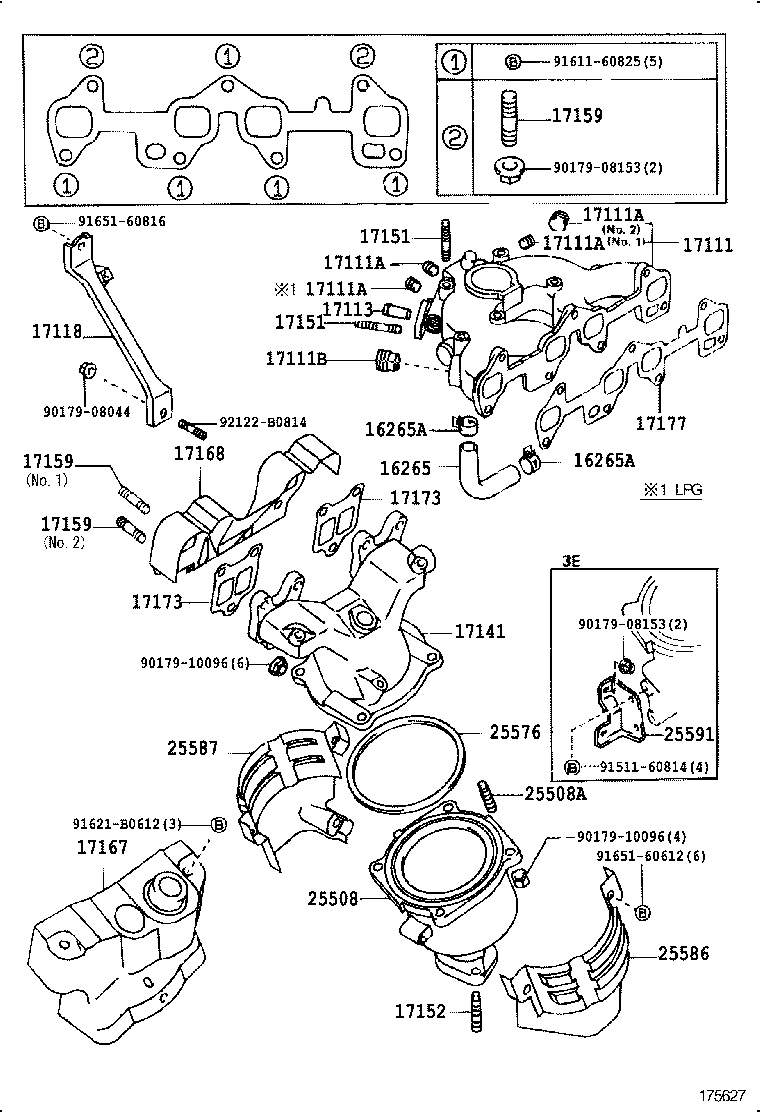 17167-15071 INSULATOR, EXHAUST MANIFOLD HEAT, NO.1 product image