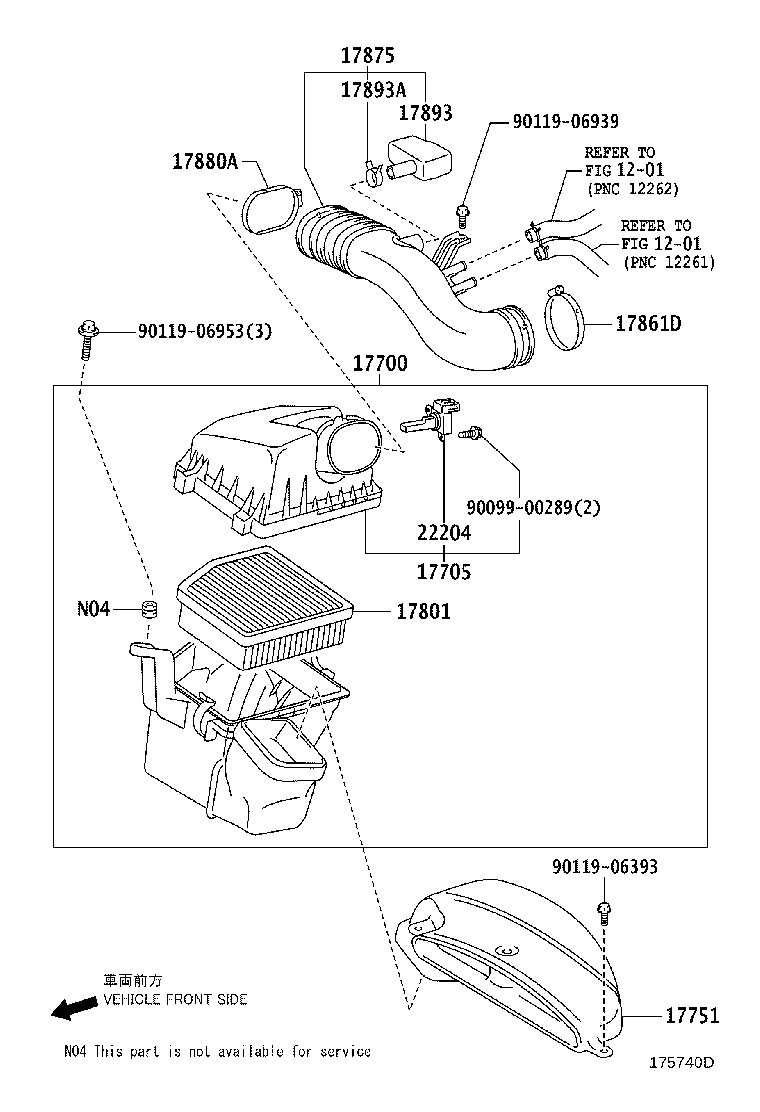 17705-31260 CAP SUB-ASSY, AIR CLEANER product image