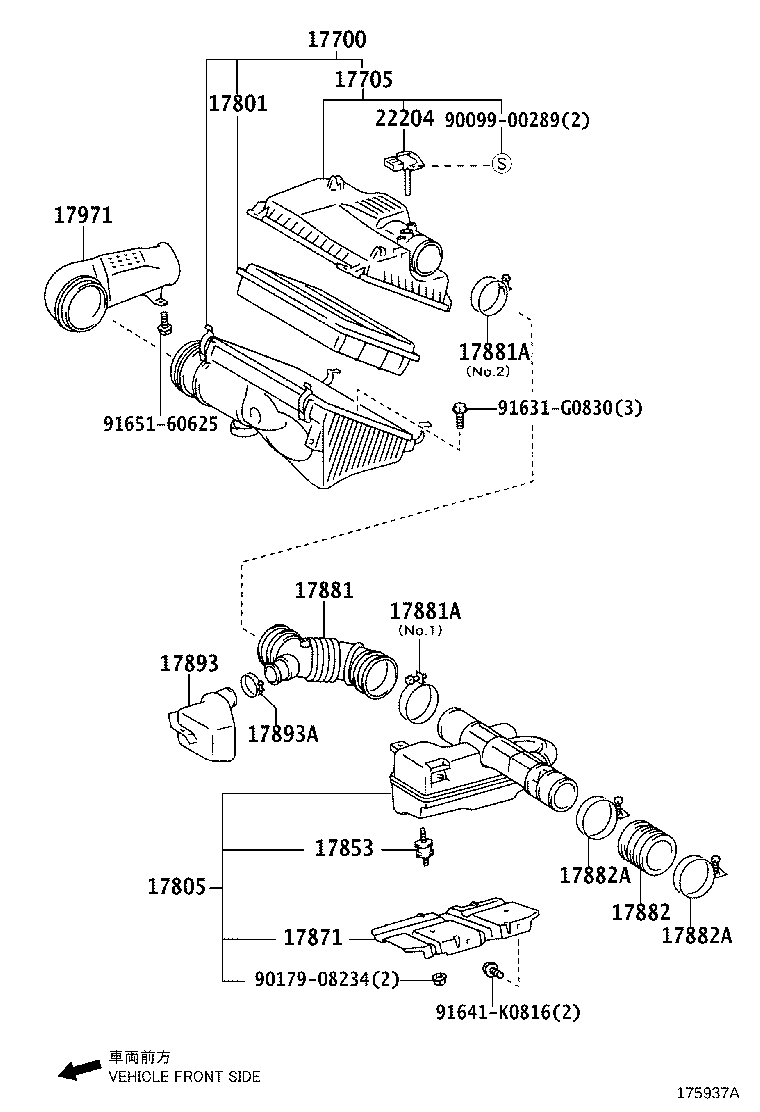 17700-75401 CLEANER ASSY, AIR product image