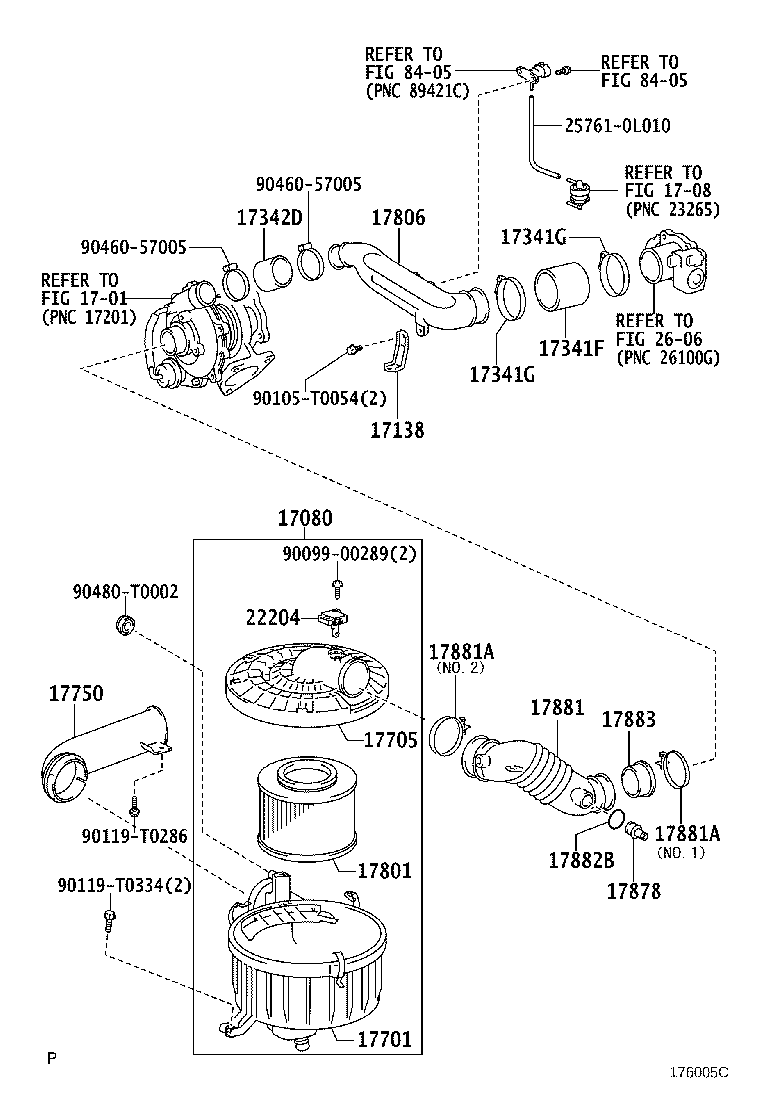 17080-0C021 CLEANER ASSY, AIR product image