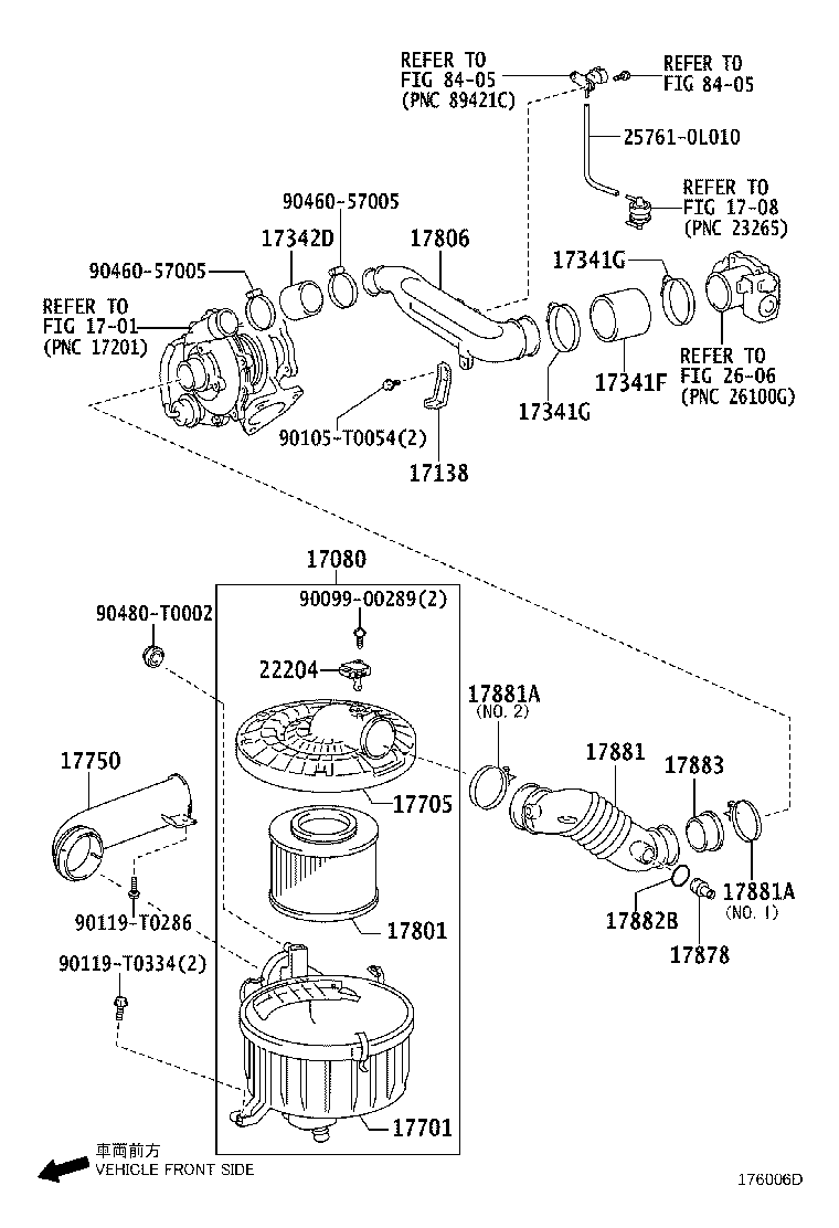 17700-0L082 CLEANER ASSY, AIR product image