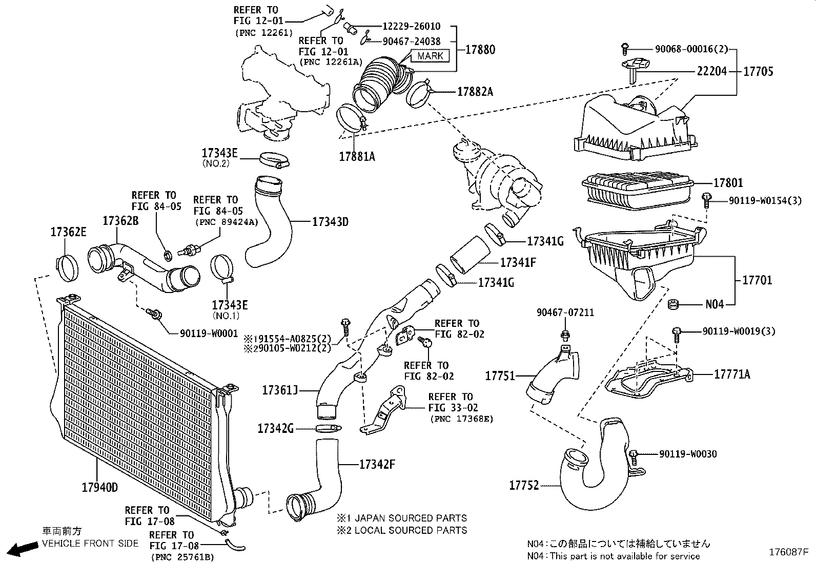 17880-0T060 HOSE ASSY, AIR CLEANER product image