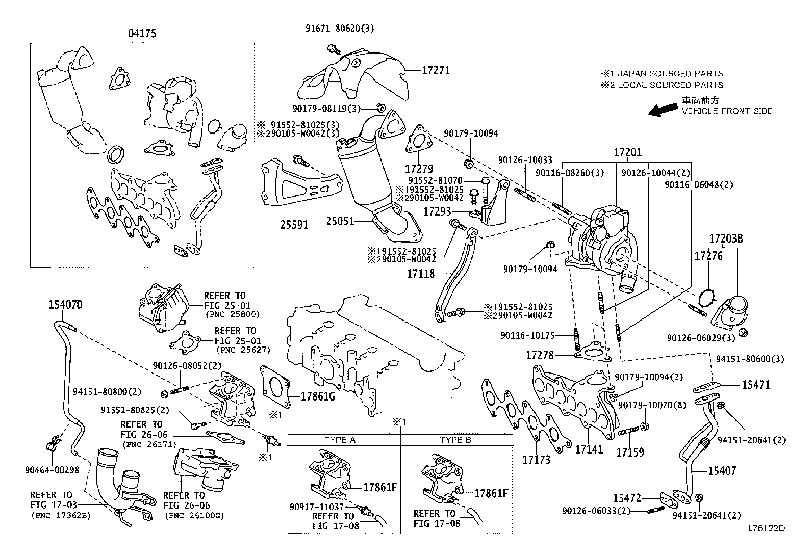 15474-33010 PIPE, TURBO OIL OUTLET product image