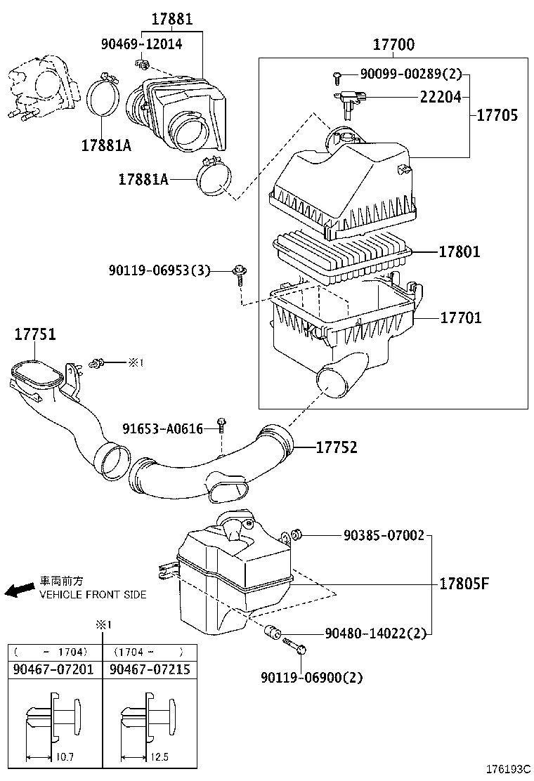 17705-31202 CAP SUB-ASSY, AIR CLEANER product image