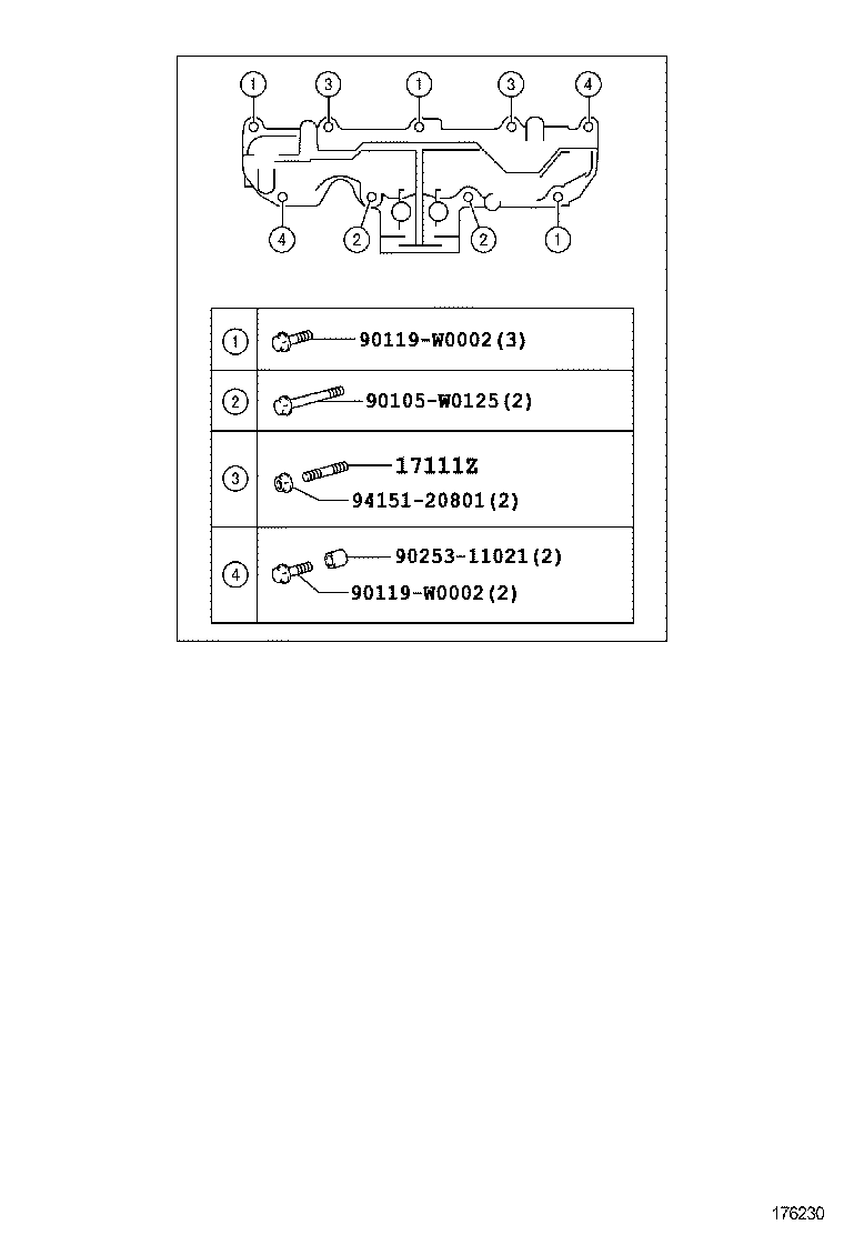 15471-26010 GASKET, TURBO OIL INLET product image