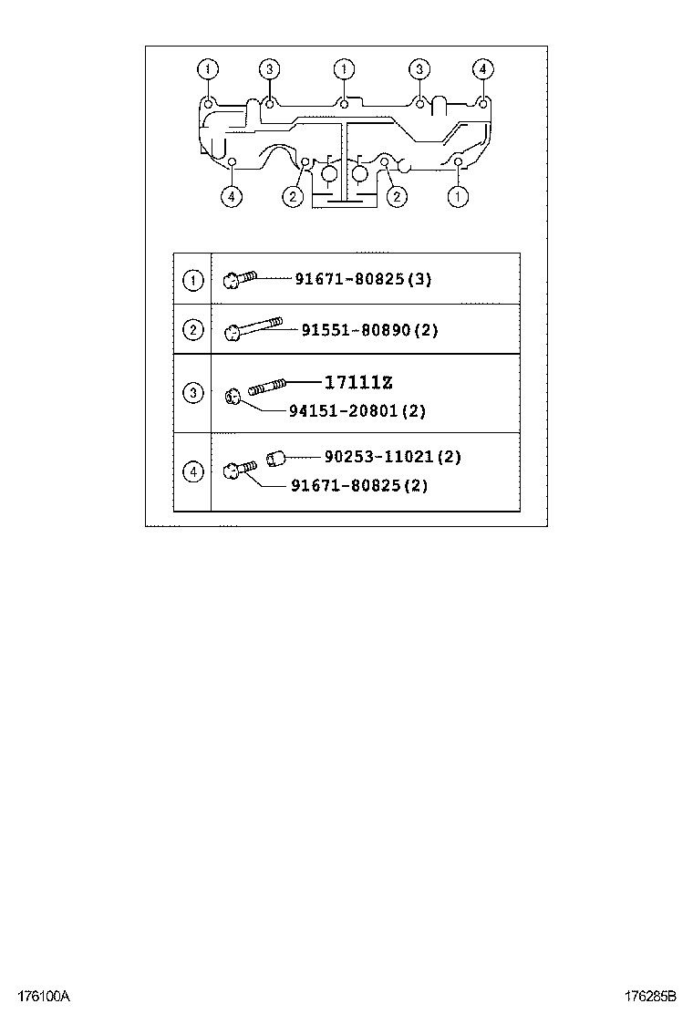 04175-33040 GASKET KIT, TURBOCHARGER product image