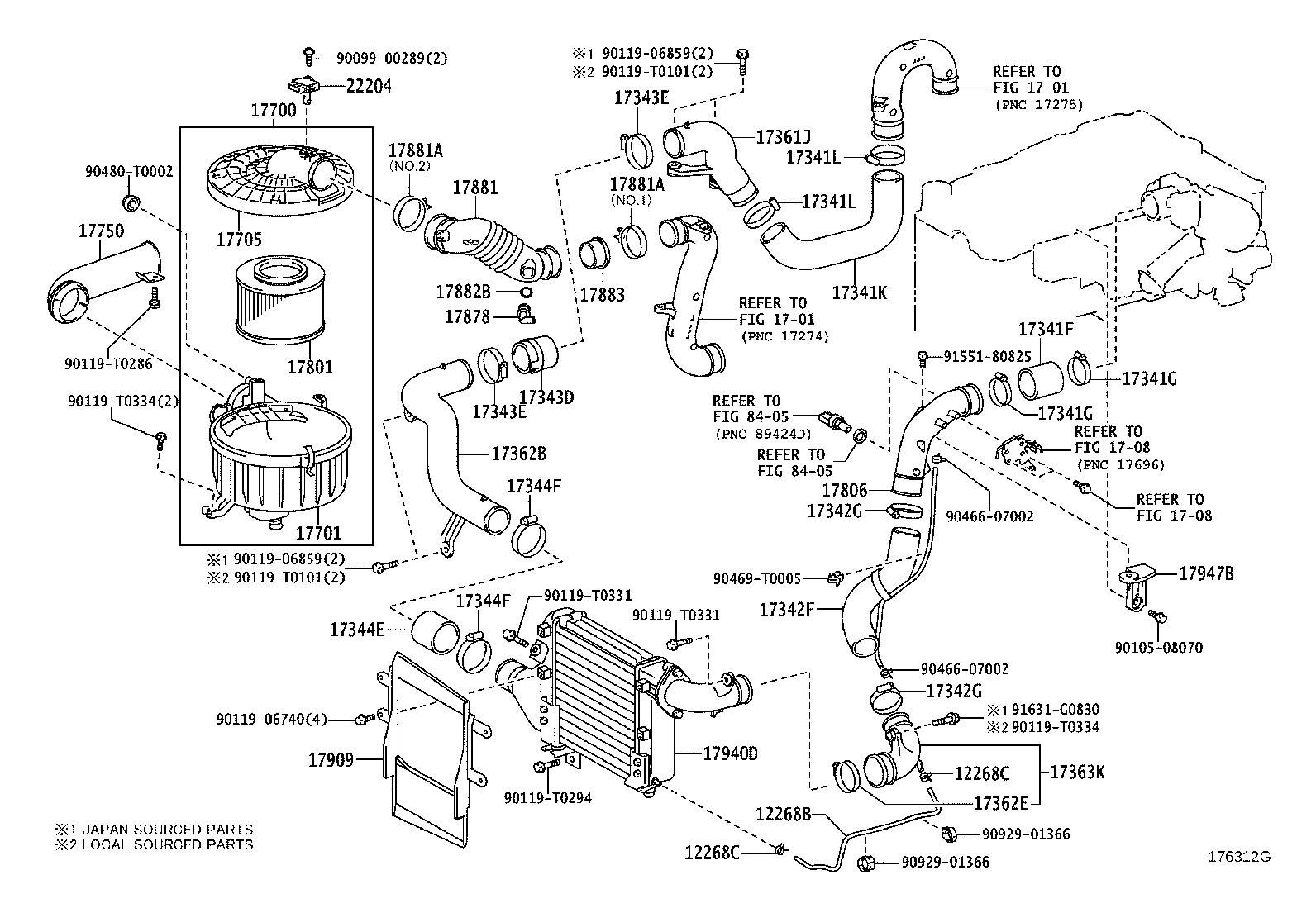 17080-0C021 CLEANER ASSY, AIR product image