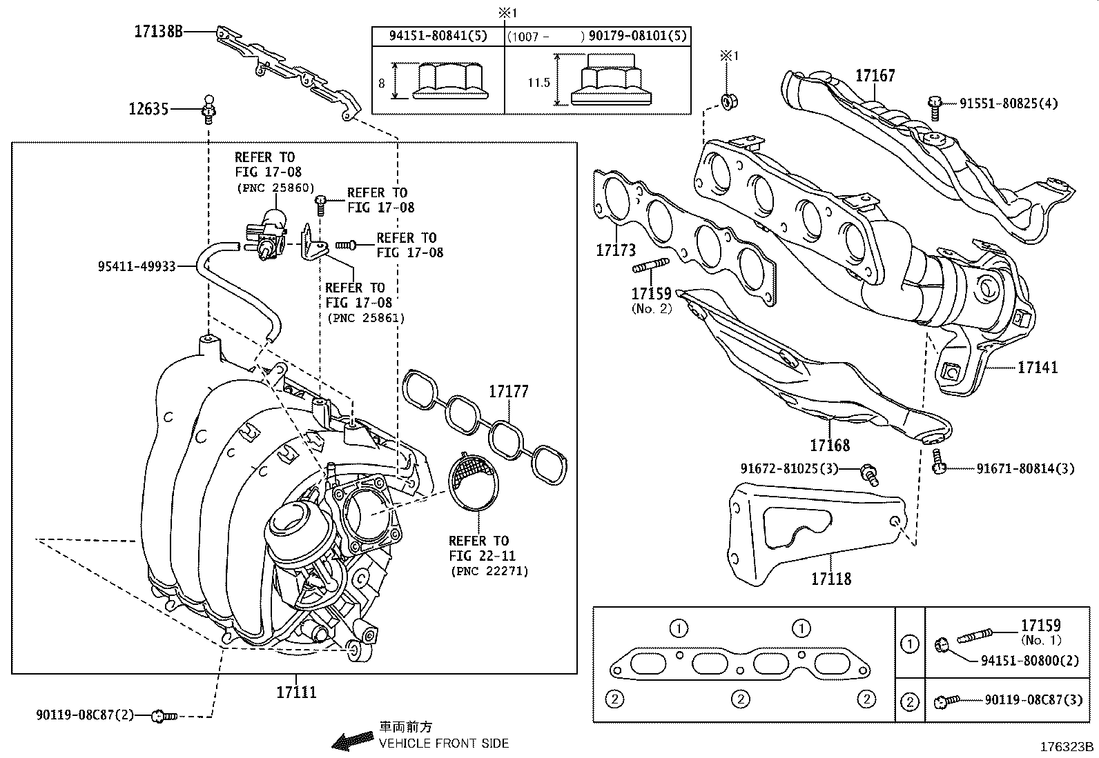 17141-37150 MANIFOLD, EXHAUST product image