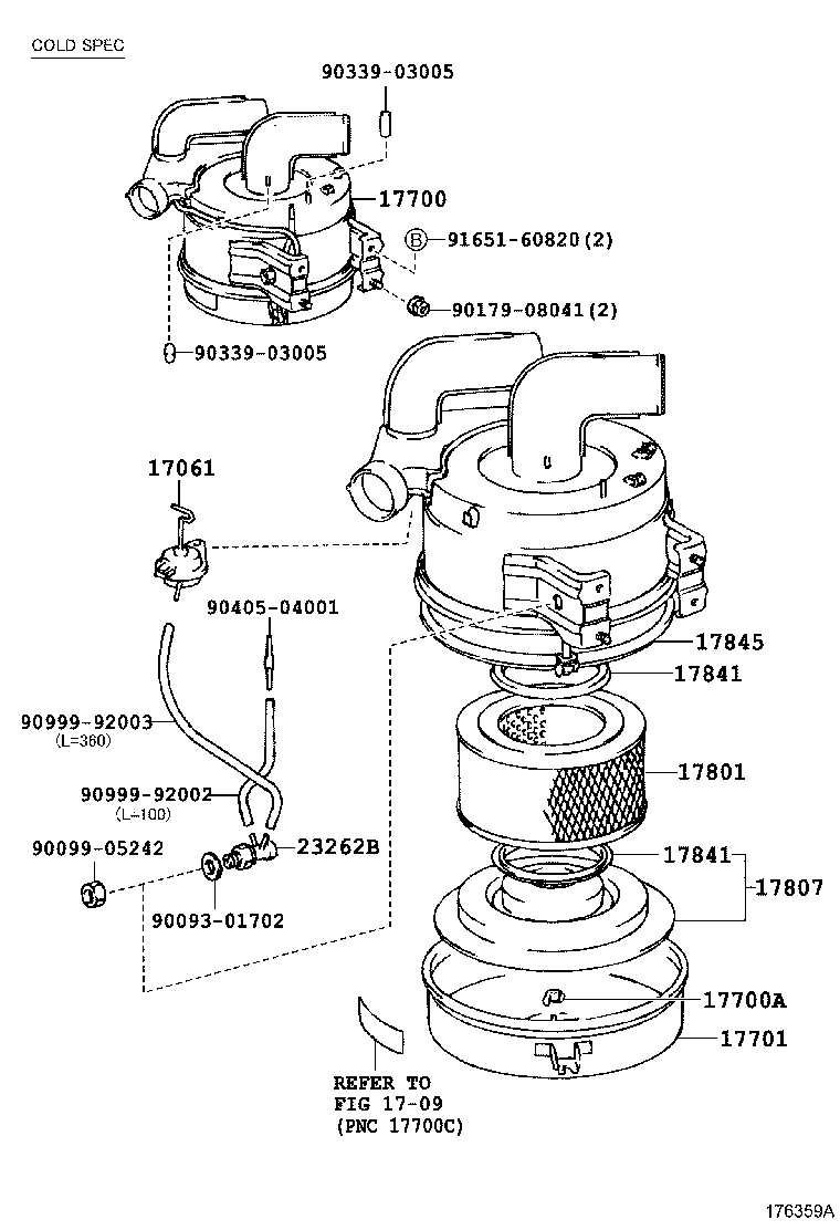 17700-68110 CLEANER ASSY, AIR product image