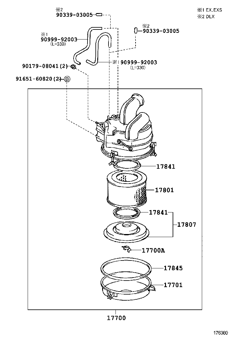 17700-68110 CLEANER ASSY, AIR product image