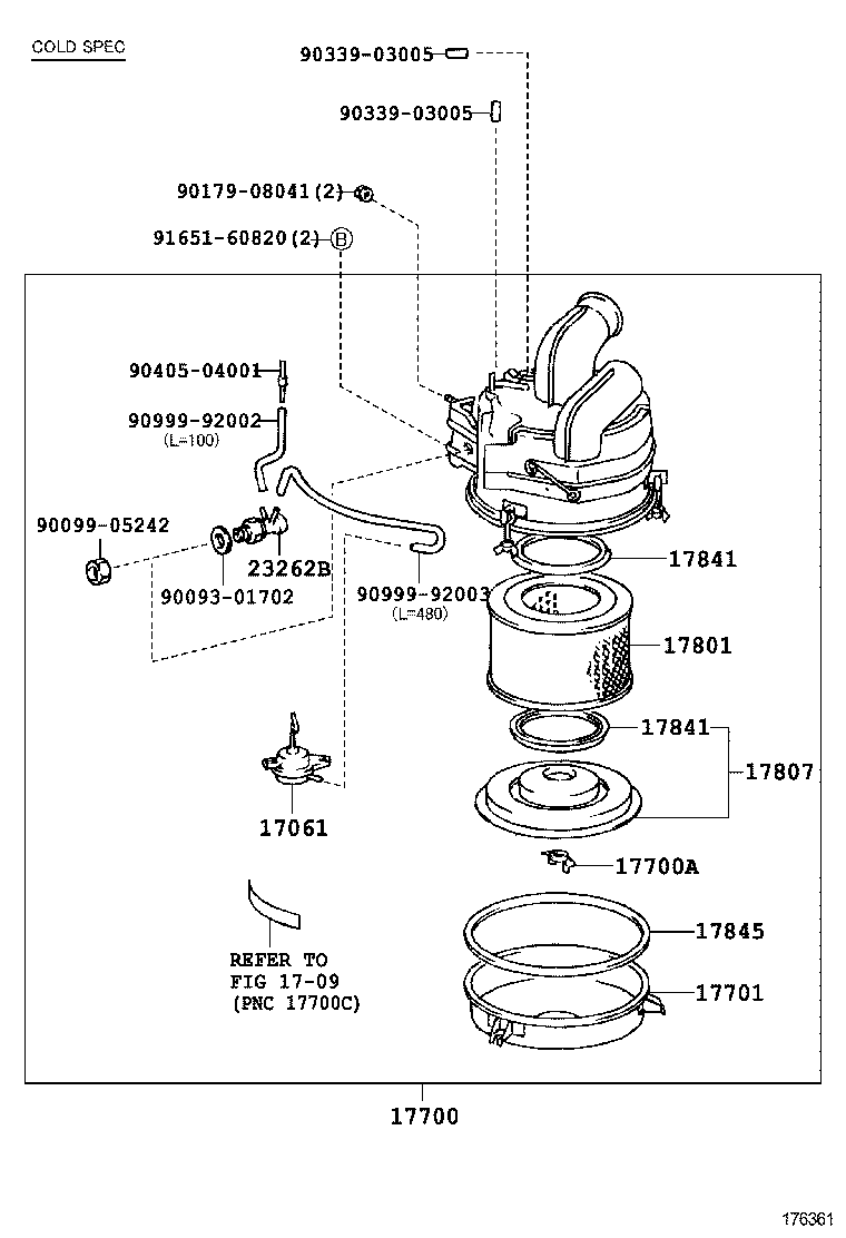 17700-68110 CLEANER ASSY, AIR product image