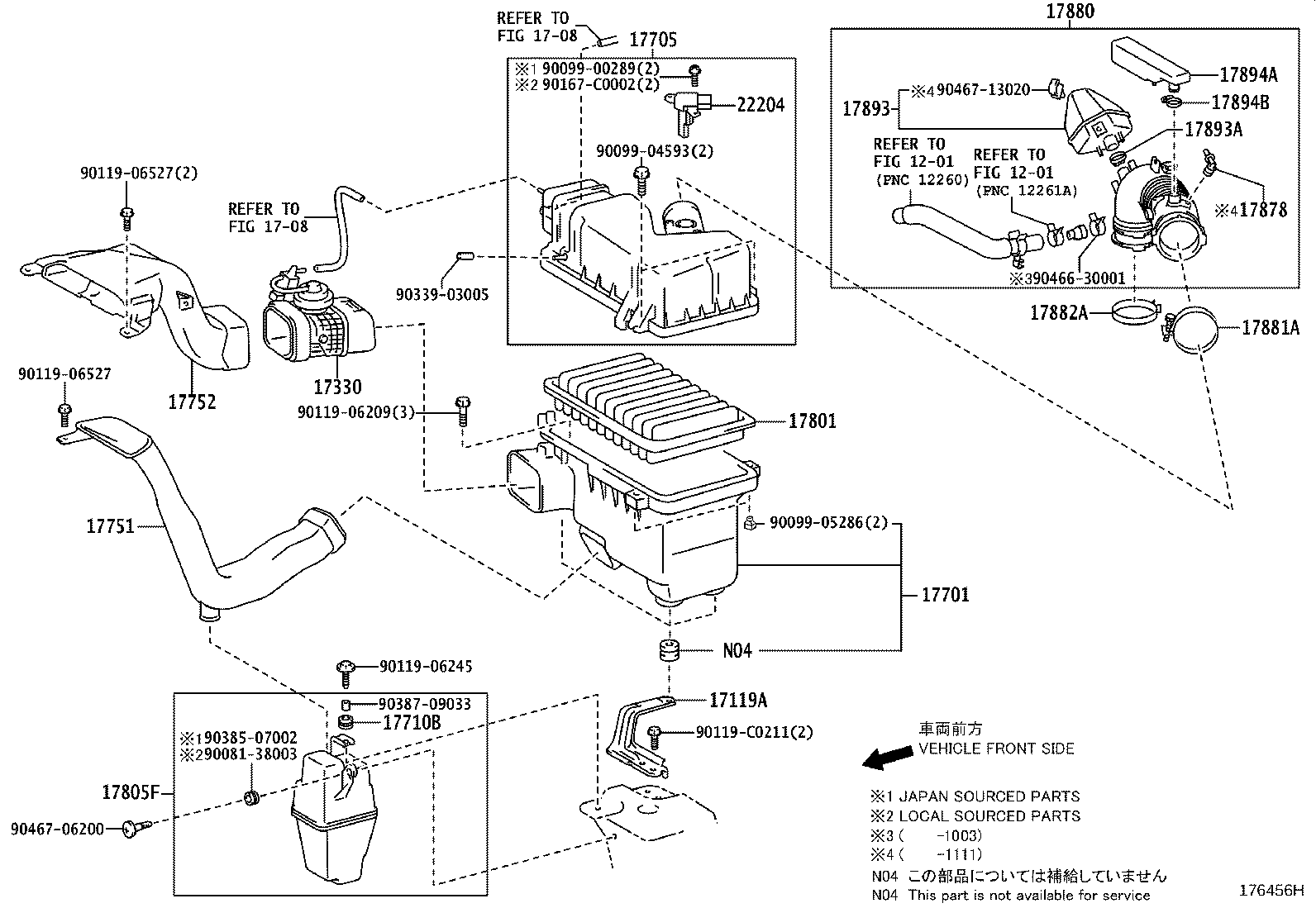 17705-0P101 CAP SUB-ASSY, AIR CLEANER product image