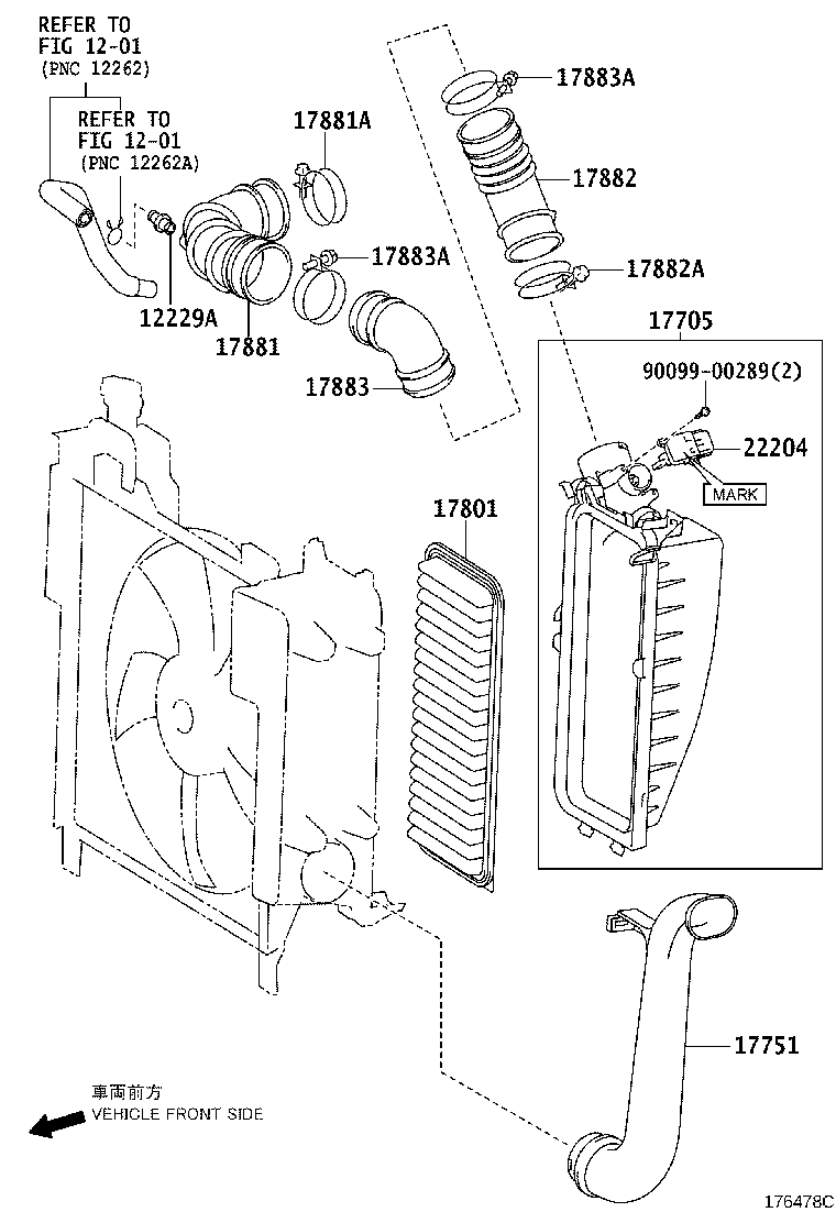 96111-10780 CLAMP(FOR AIR CLEANER HOSE, NO.1) product image