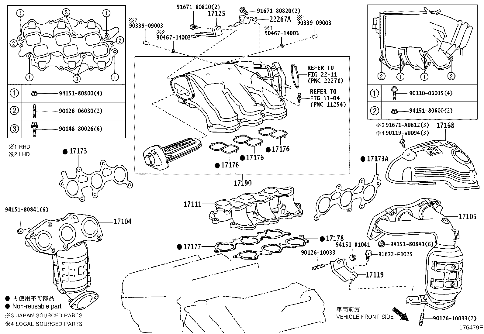 90126-C0010 BOLT, STUD(FOR MANIFOLD TO CYLINDER HEAD) product image