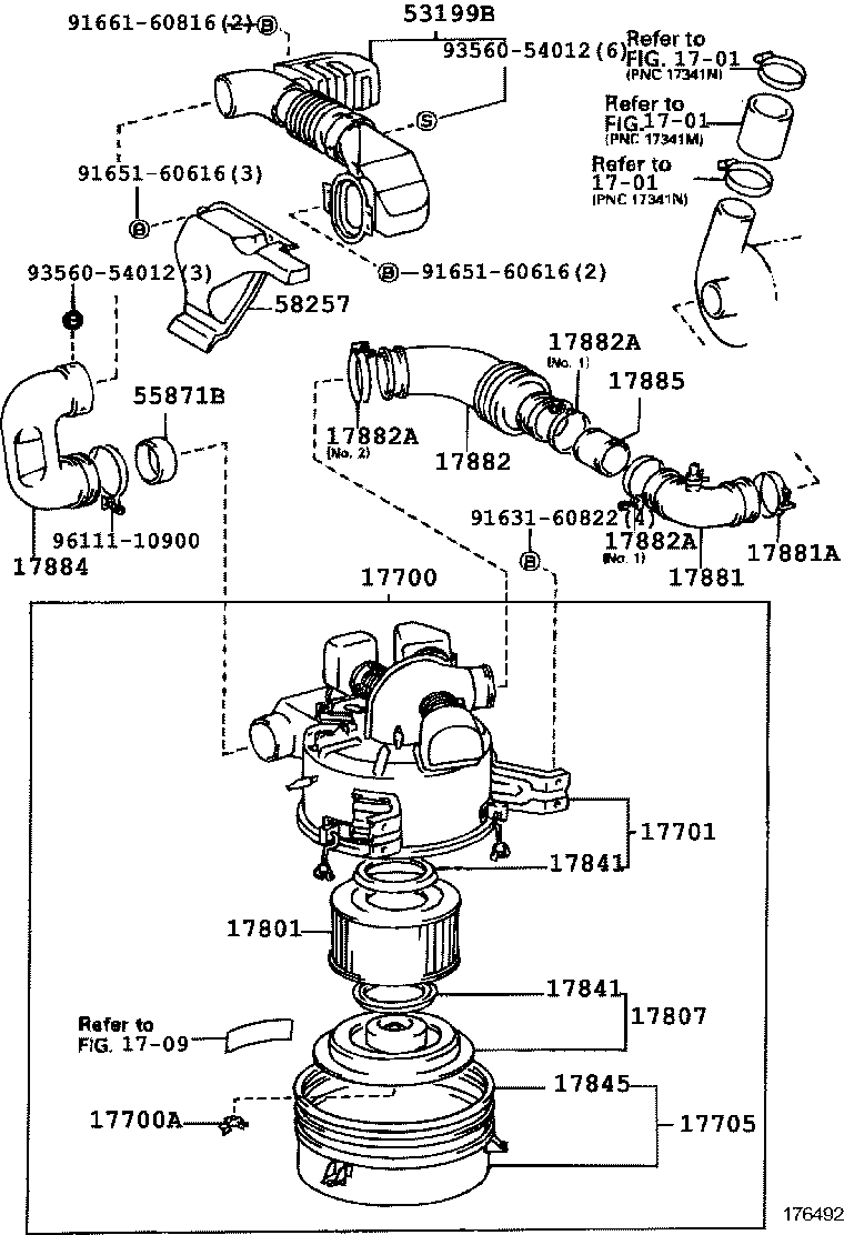17030-78481 HOSE, AIR, NO.2 product image