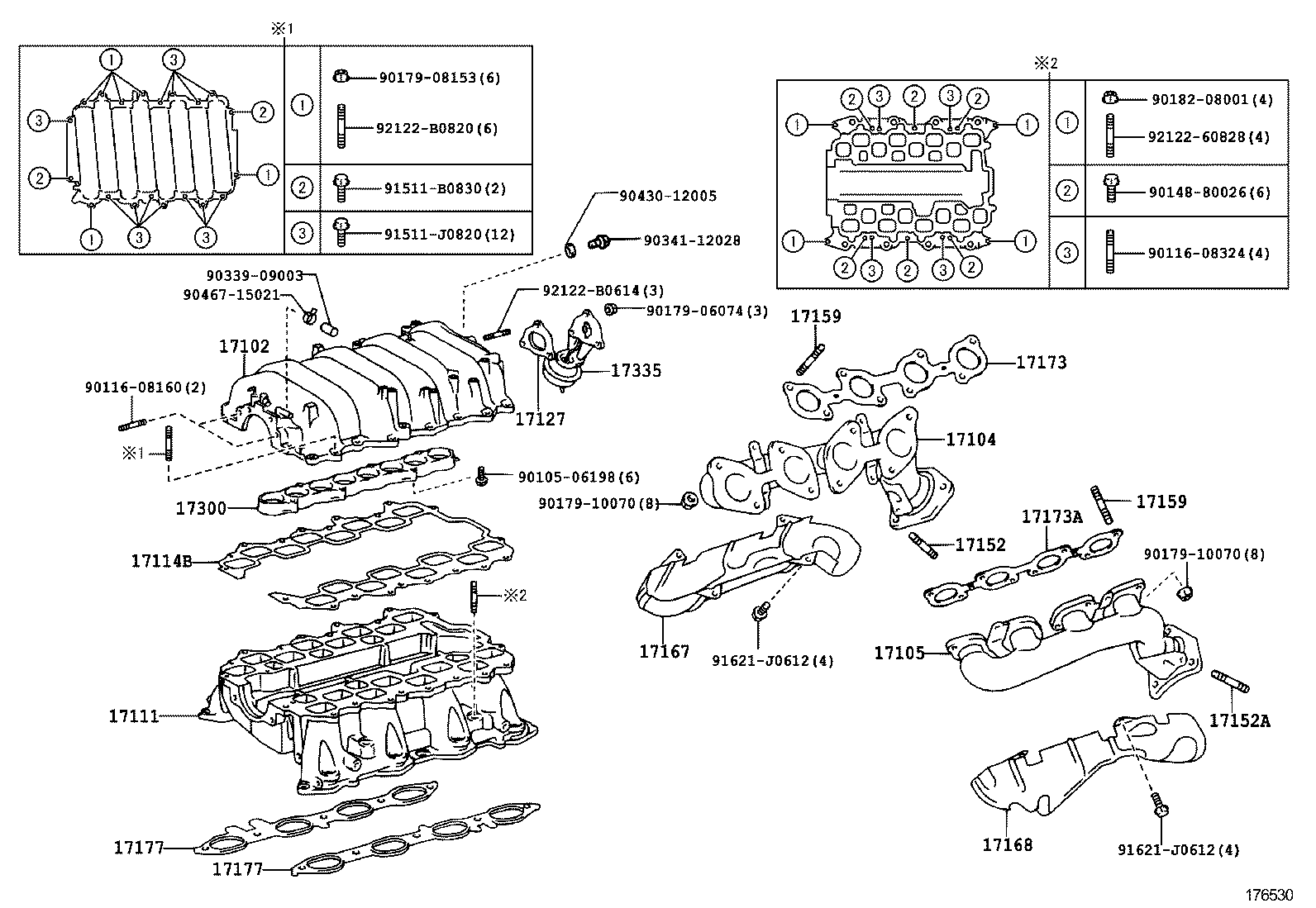 17102-50014 MANIFOLD SUB-ASSY, INTAKE, UPPER product image