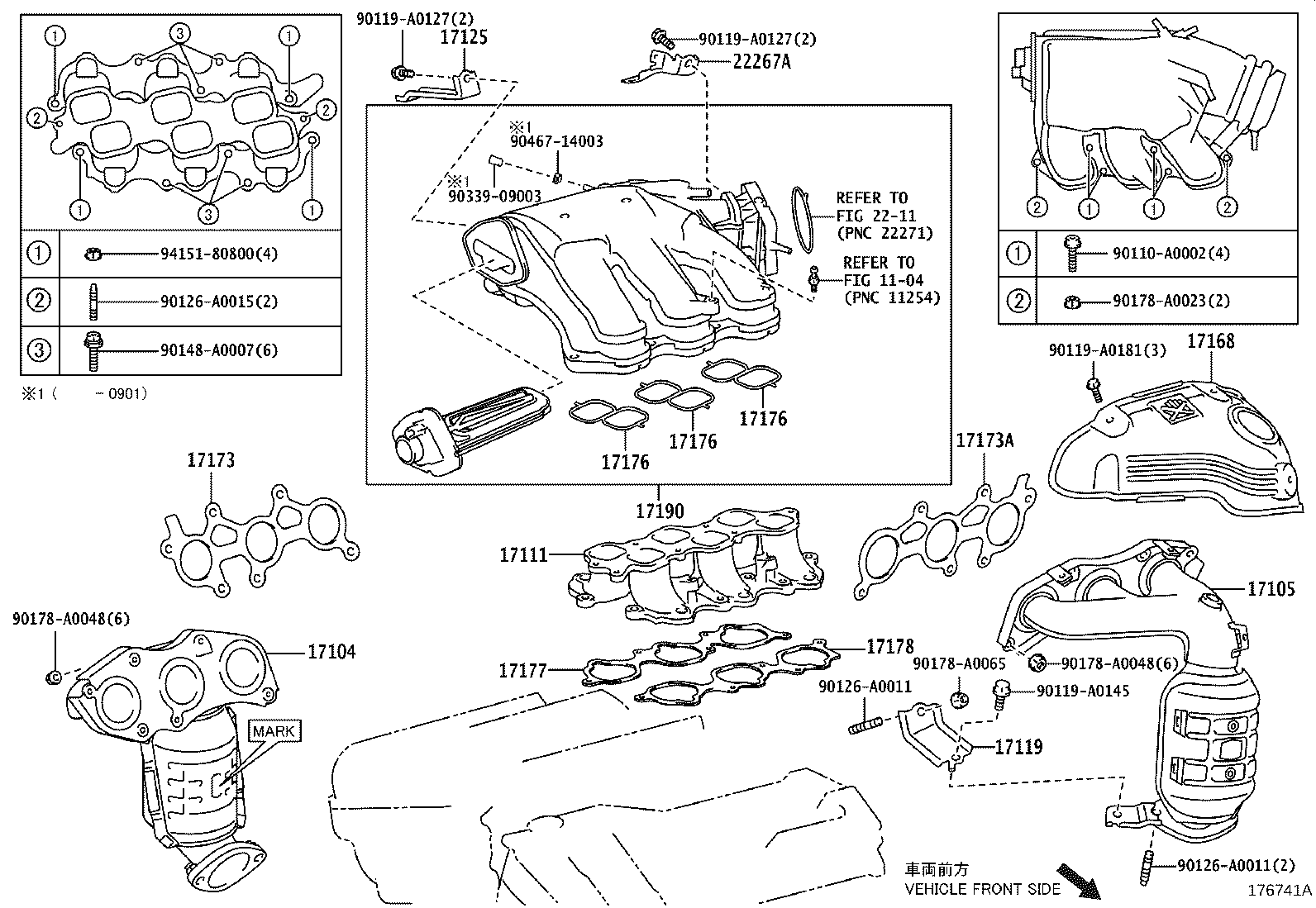 17111-0P030 MANIFOLD, INTAKE product image