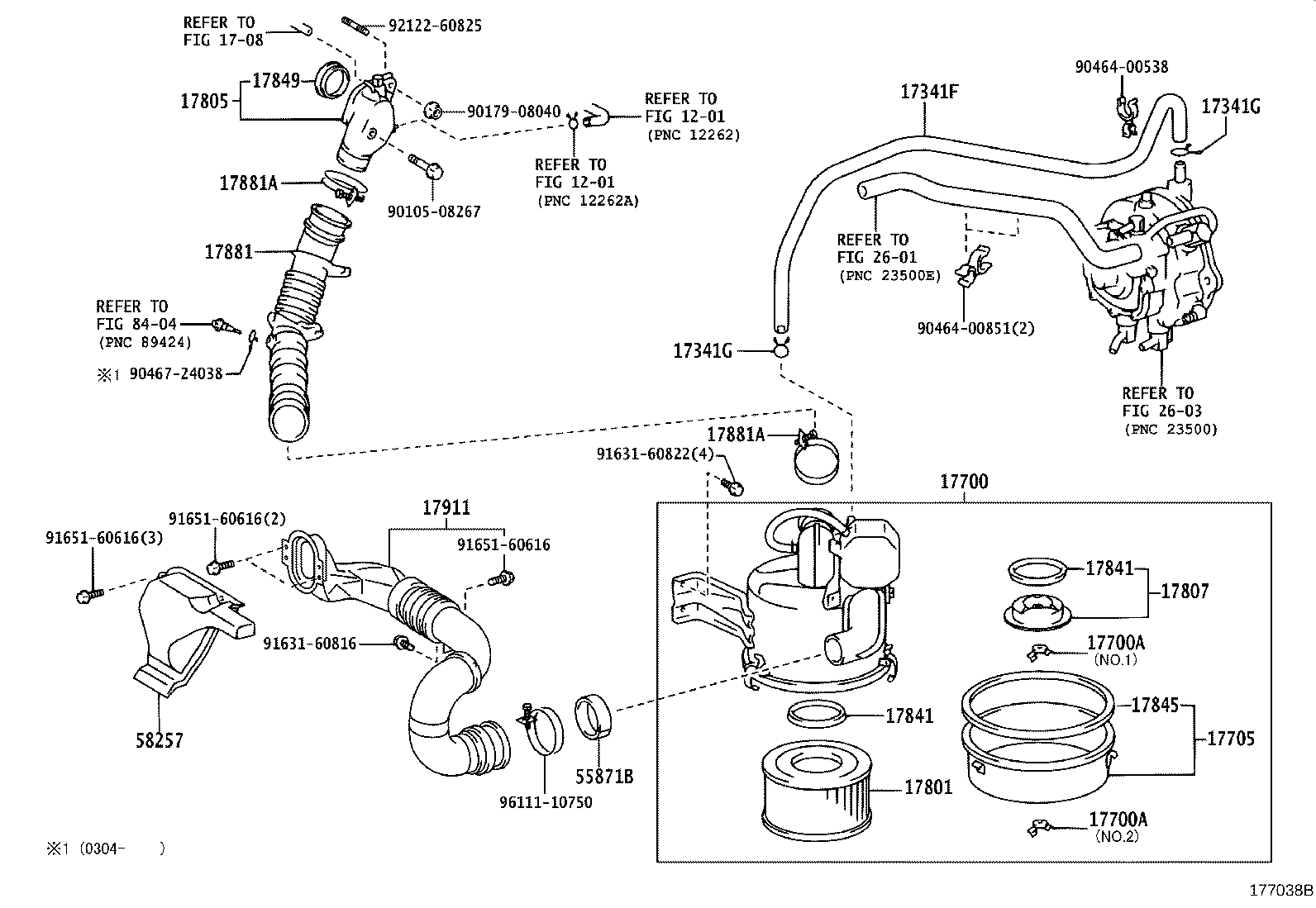 90460-63010 CLAMP OR CLIP(FOR AIR HOSE, NO.1) product image