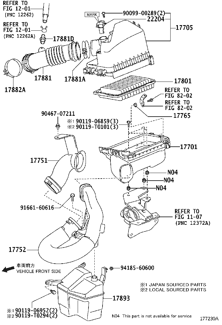 17705-0B040 CAP SUB-ASSY, AIR CLEANER product image