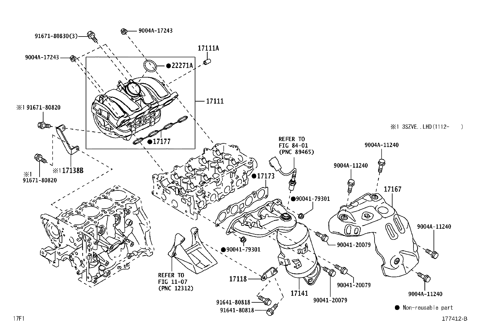 17120-BZ080 MANIFOLD, INTAKE product image