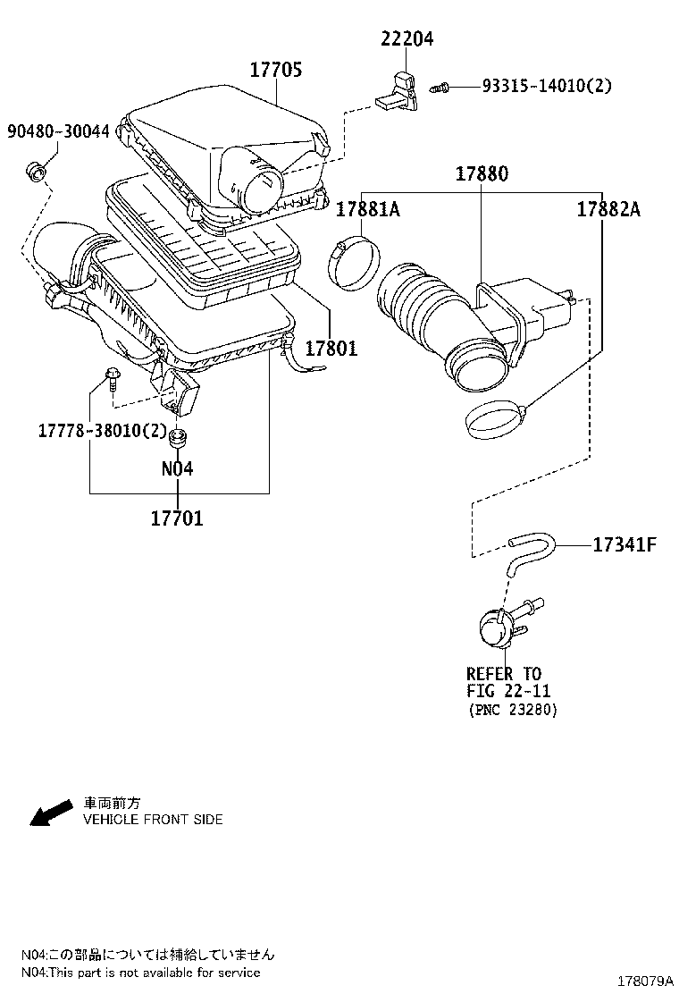 17705-0P070 CAP SUB-ASSY, AIR CLEANER product image