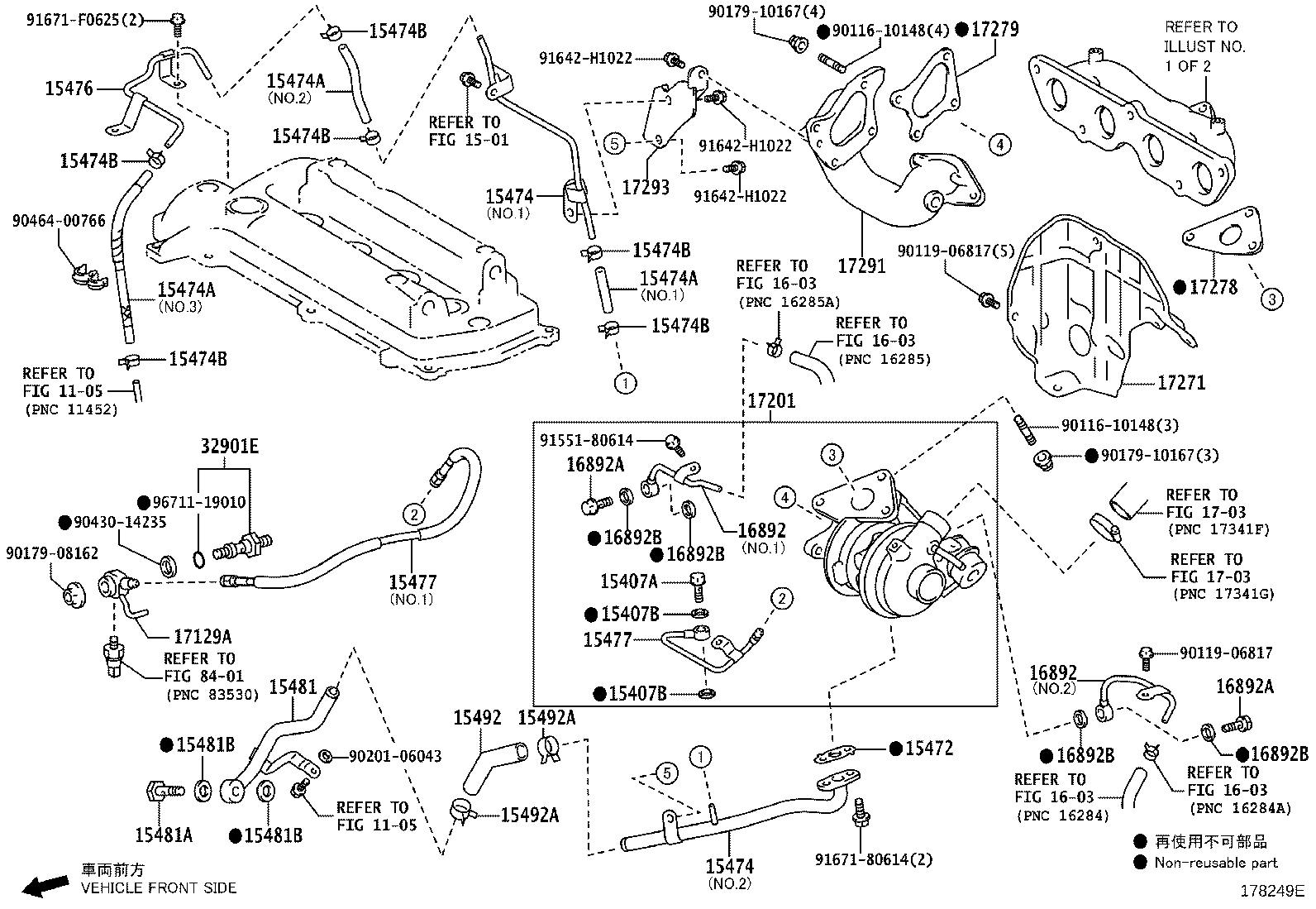 15481-21020 PIPE, TURBO OIL, NO.1 product image