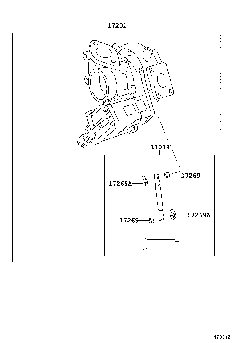 17167-17080 INSULATOR, EXHAUST MANIFOLD HEAT, NO.1 product image