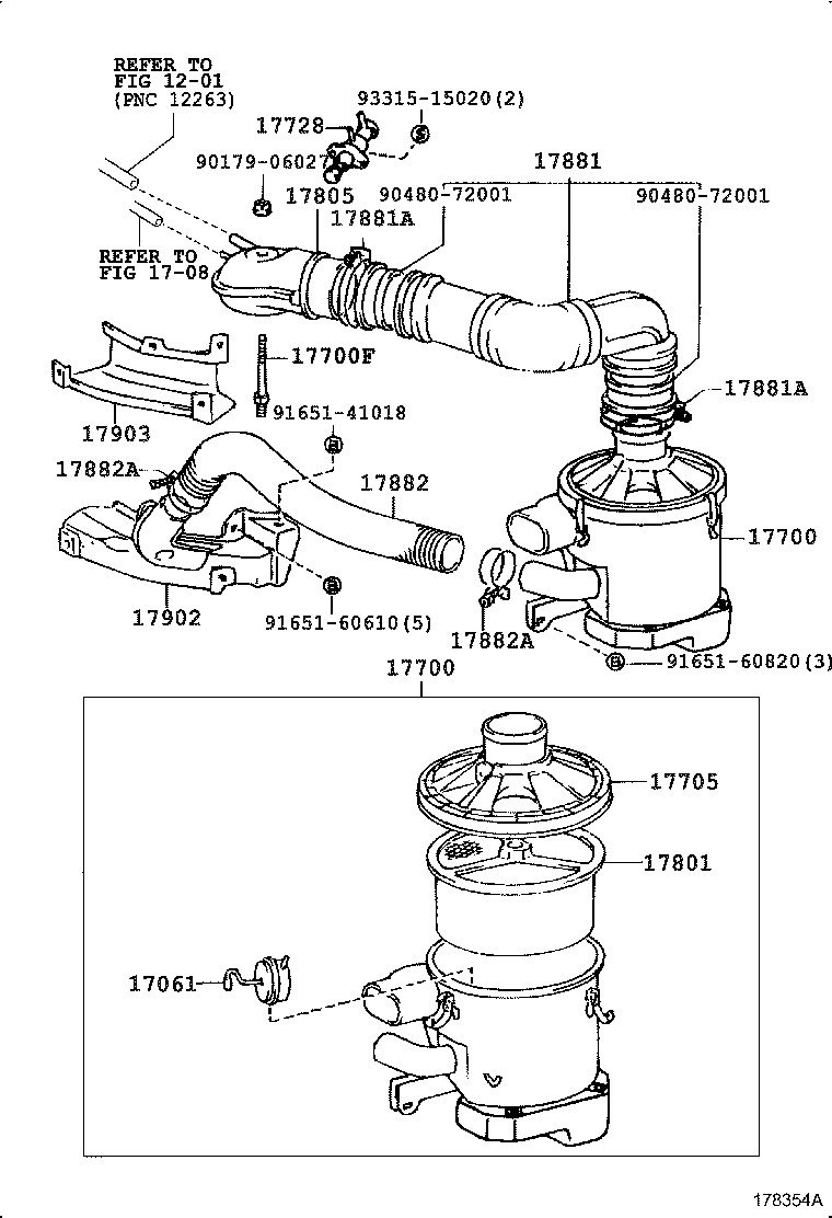 17705-72090 CAP SUB-ASSY, AIR CLEANER product image