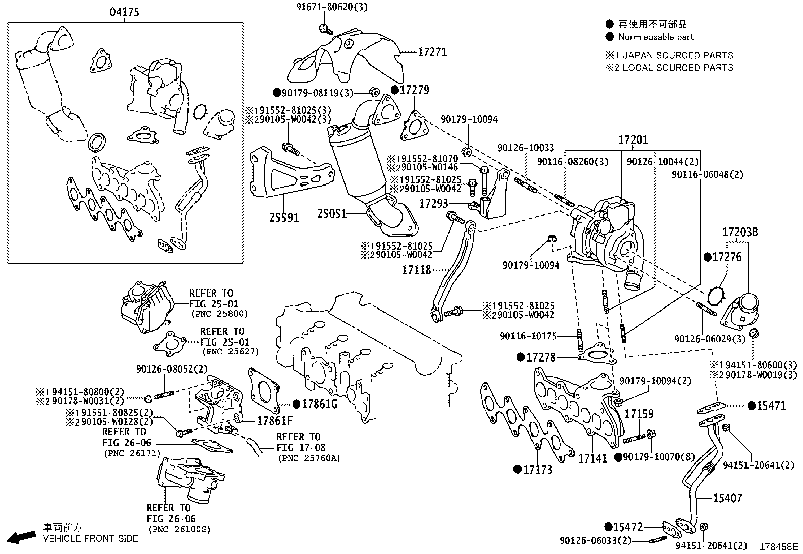 25595-33010 BRACKET, MANIFOLD SUPPORT product image