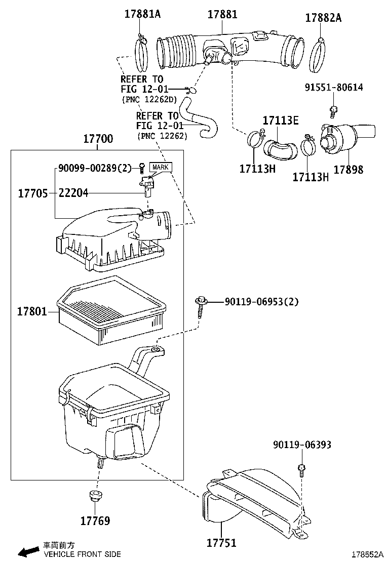 17705-31280 CAP SUB-ASSY, AIR CLEANER product image