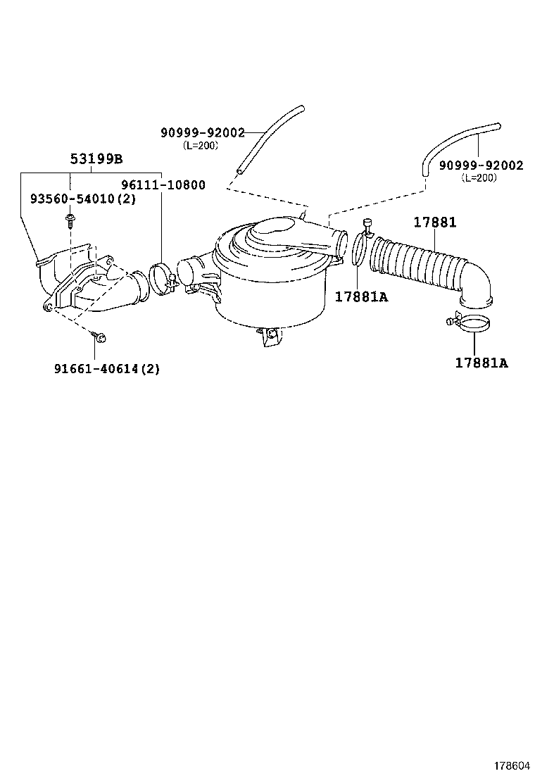 17705-66090 CAP SUB-ASSY, AIR CLEANER product image