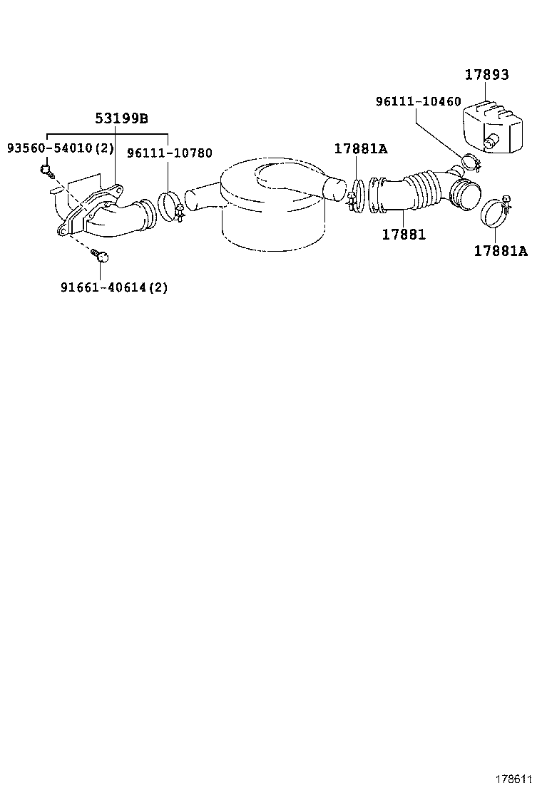 17705-66090 CAP SUB-ASSY, AIR CLEANER product image